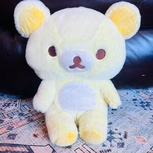 Rilakkuma Sherbet Series Yellow‎ Bear Plush 15" Cute Kawaii San-X Original Teddy